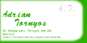 adrian tornyos business card